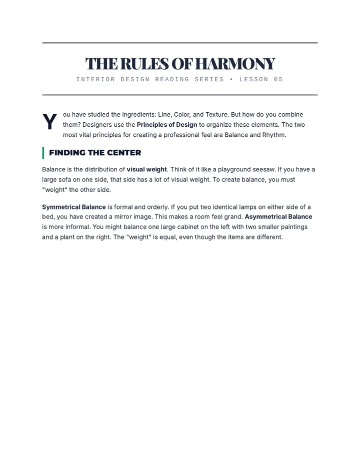 Design Rules Reading