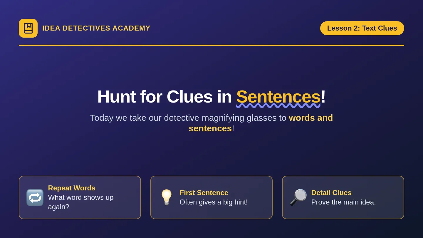 Text Detectives Slides