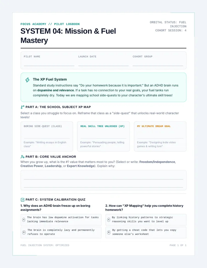 Mission Mastery Student Workbook