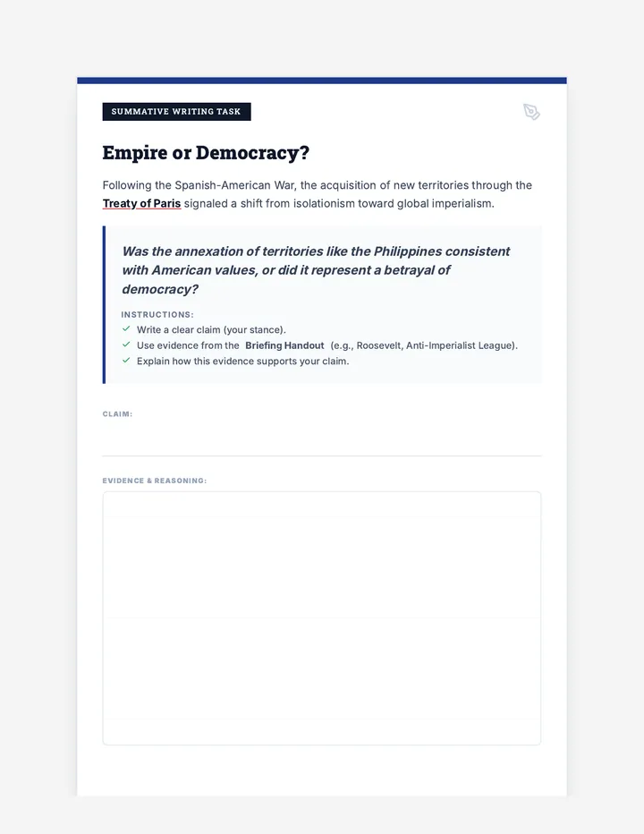 Empire Claims Writing Prompt