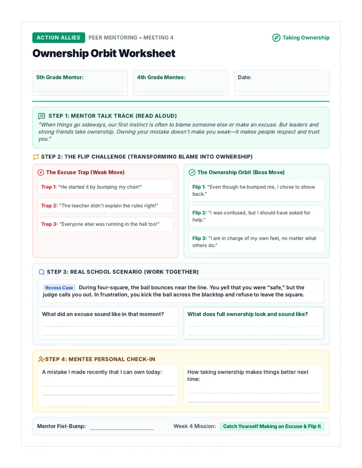 Ownership Orbit Worksheet
