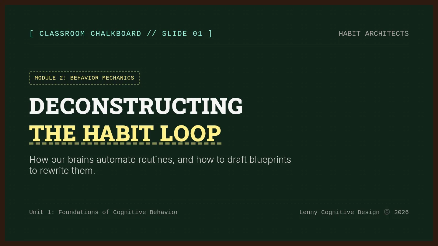 The 4-Part Habit Loop Breakdown