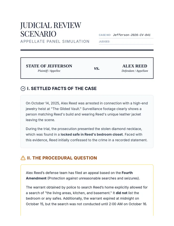 Appellate Review Scenario