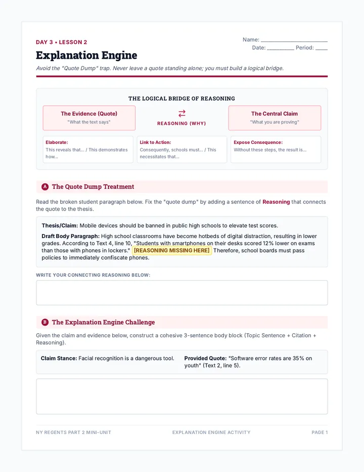Reasoning Engine Activity