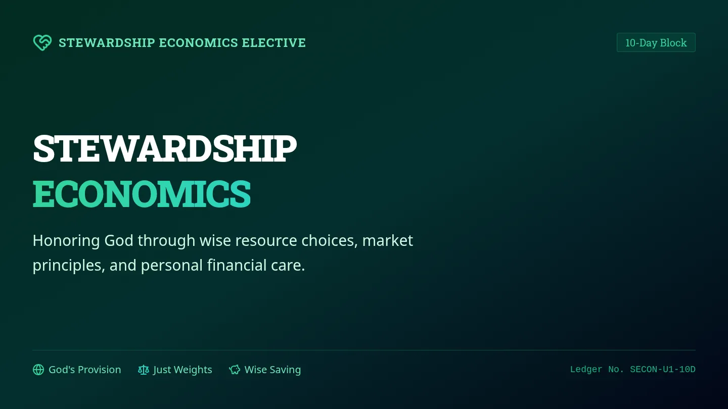 Stewardship Economics Slides