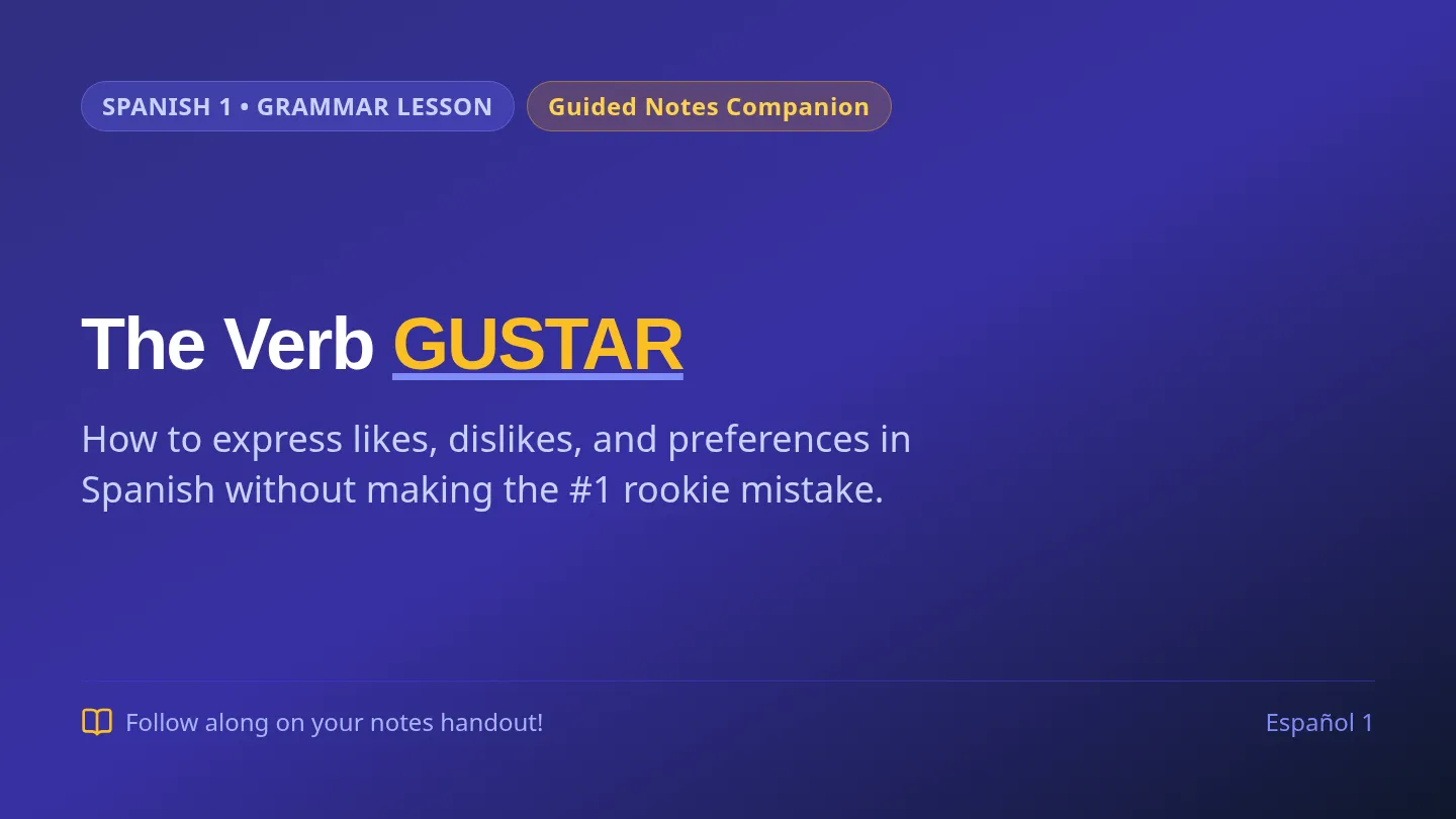 El Verbo Gustar Slides