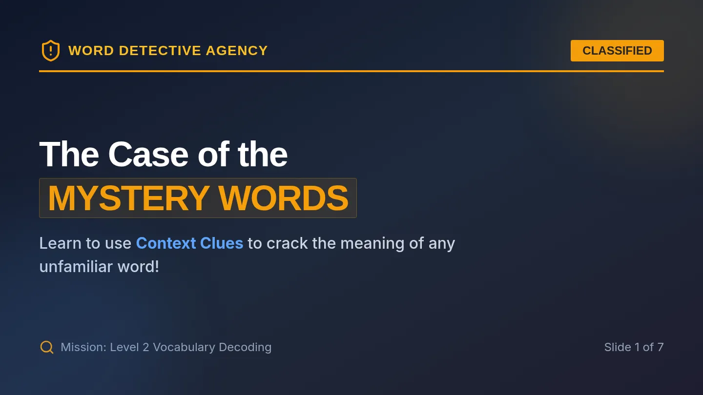 Word Detective Slides