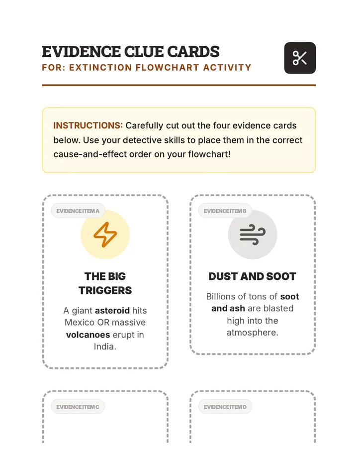 Clue Cards Handout