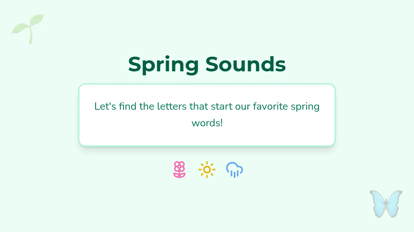 Spring Sounds Intro Slides