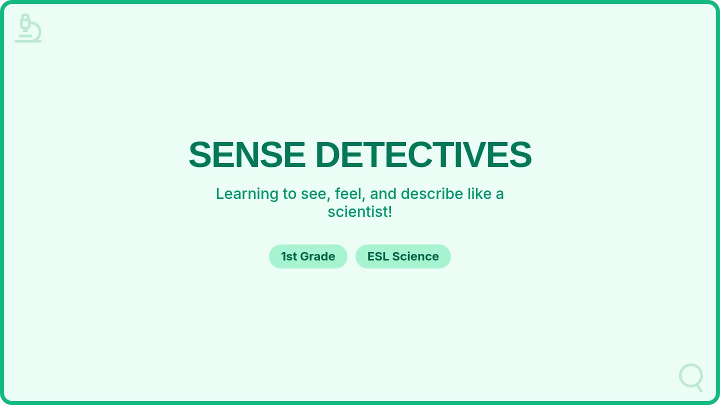 Sense Detectives Slides