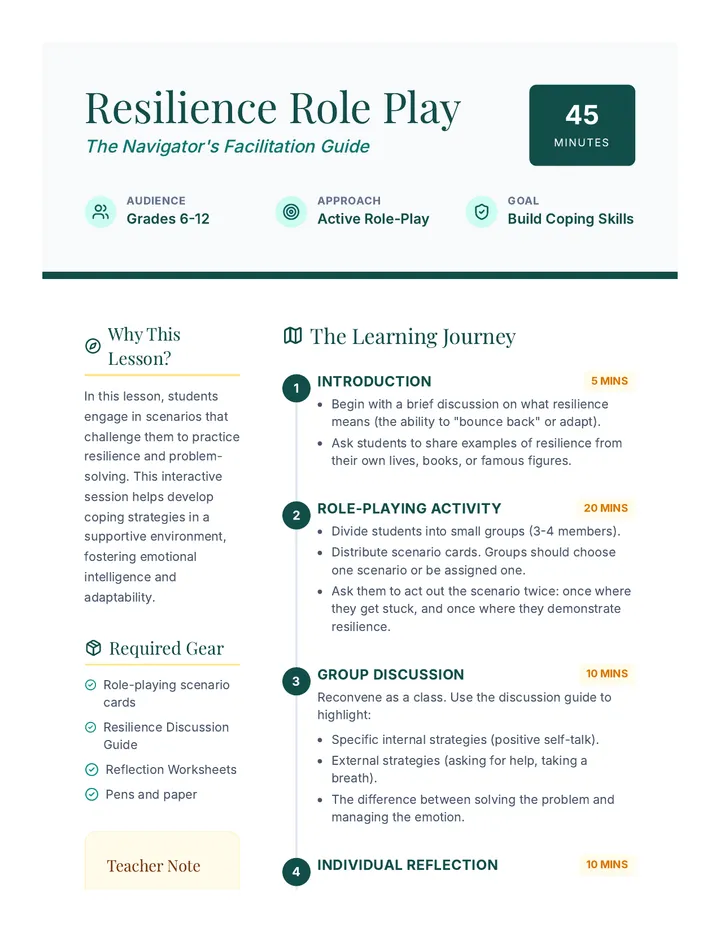 Resilience Facilitation Guide