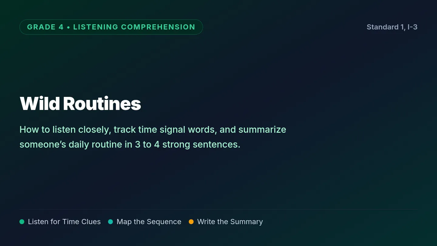 Wild Routines Slides