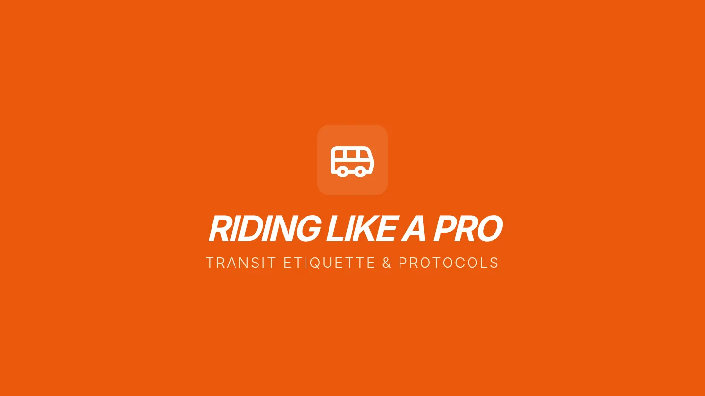 Transit Etiquette Slides