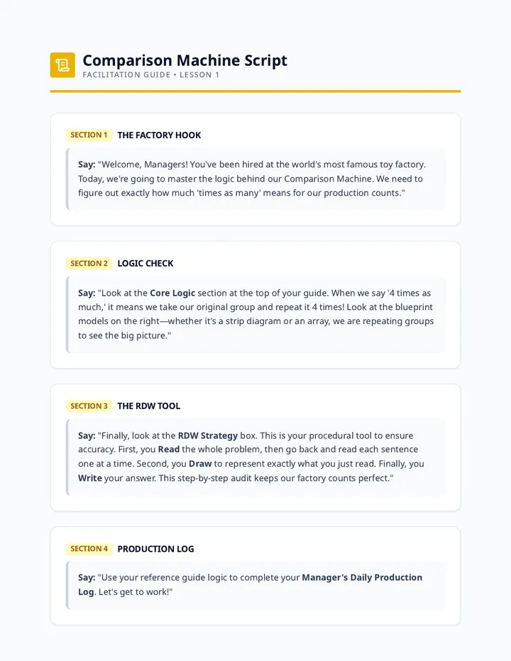 Comparison Machine Script