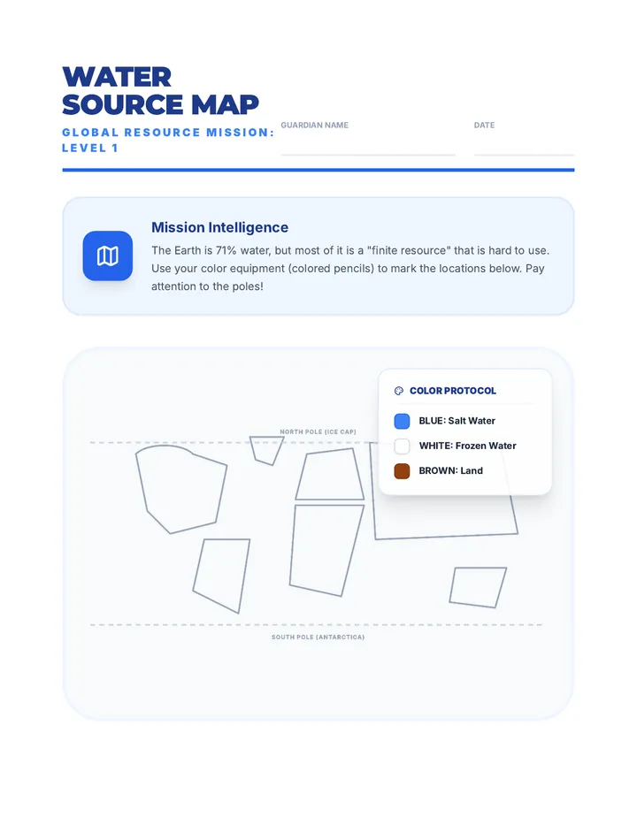 Water Source Map Activity