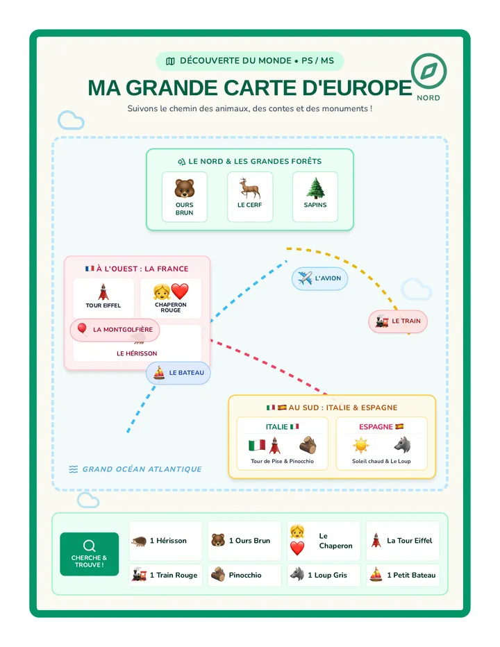 Carte Europe Poster