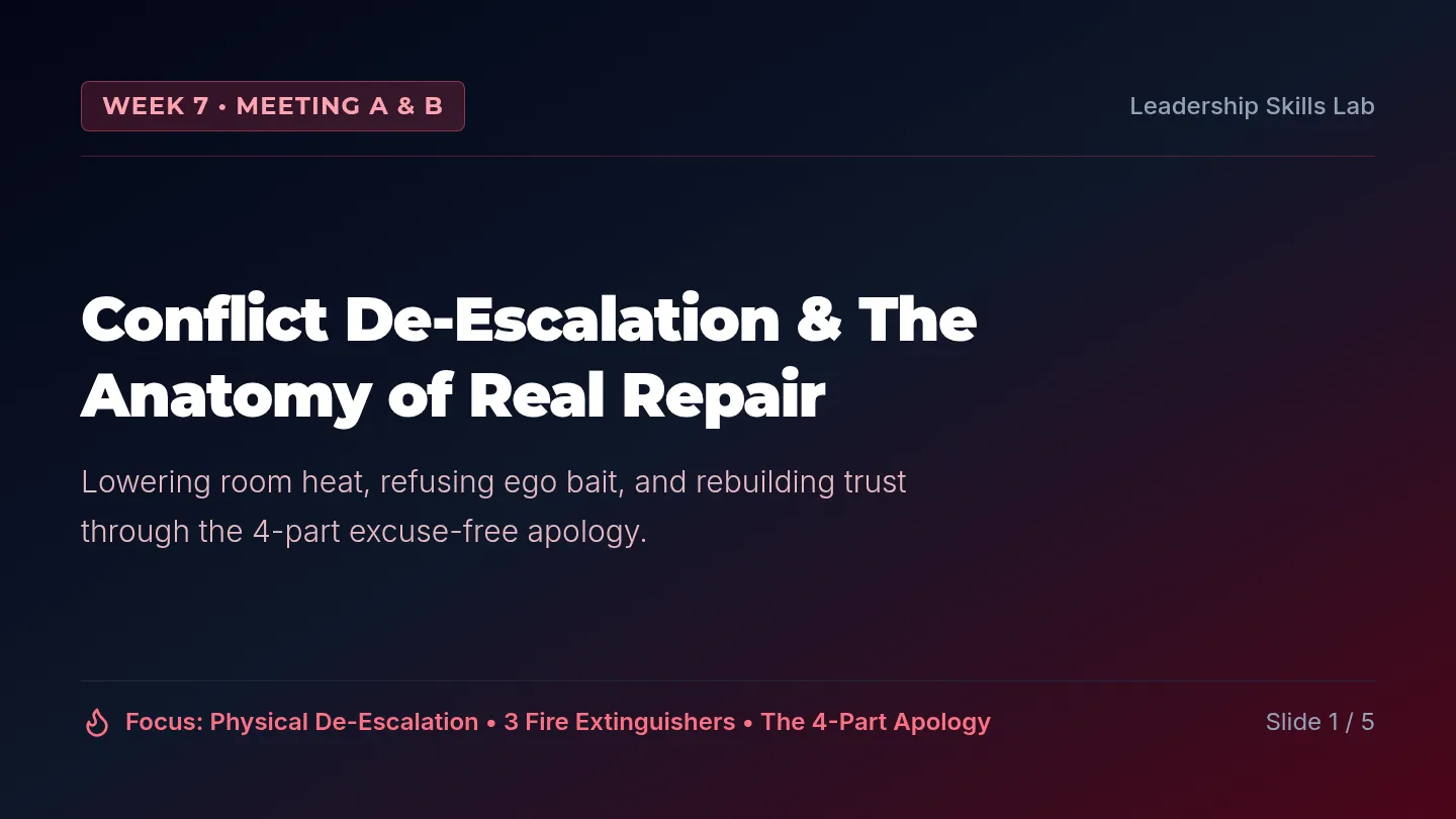 Conflict Repair Slides