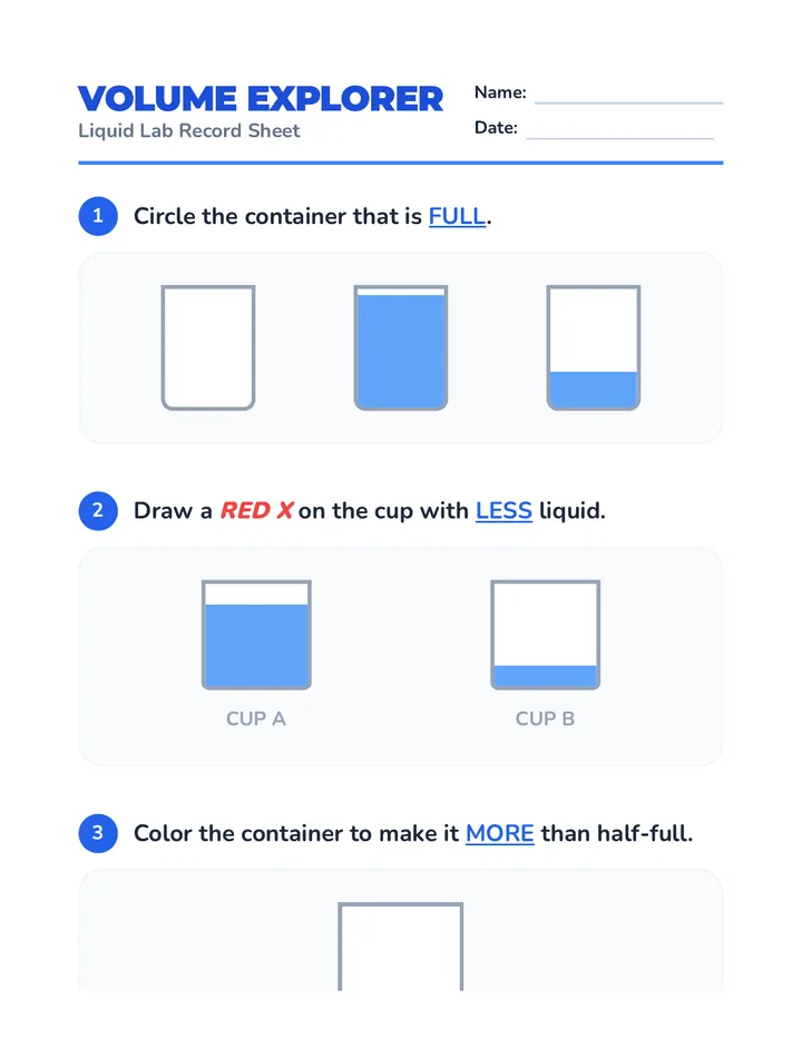 Liquid Lab Explorer Worksheet