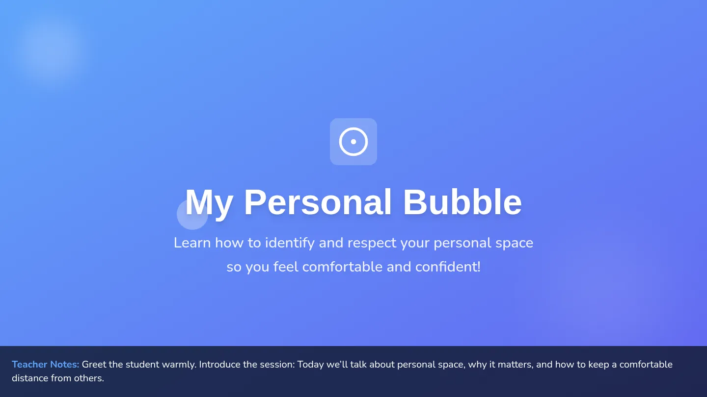Personal Space Slides