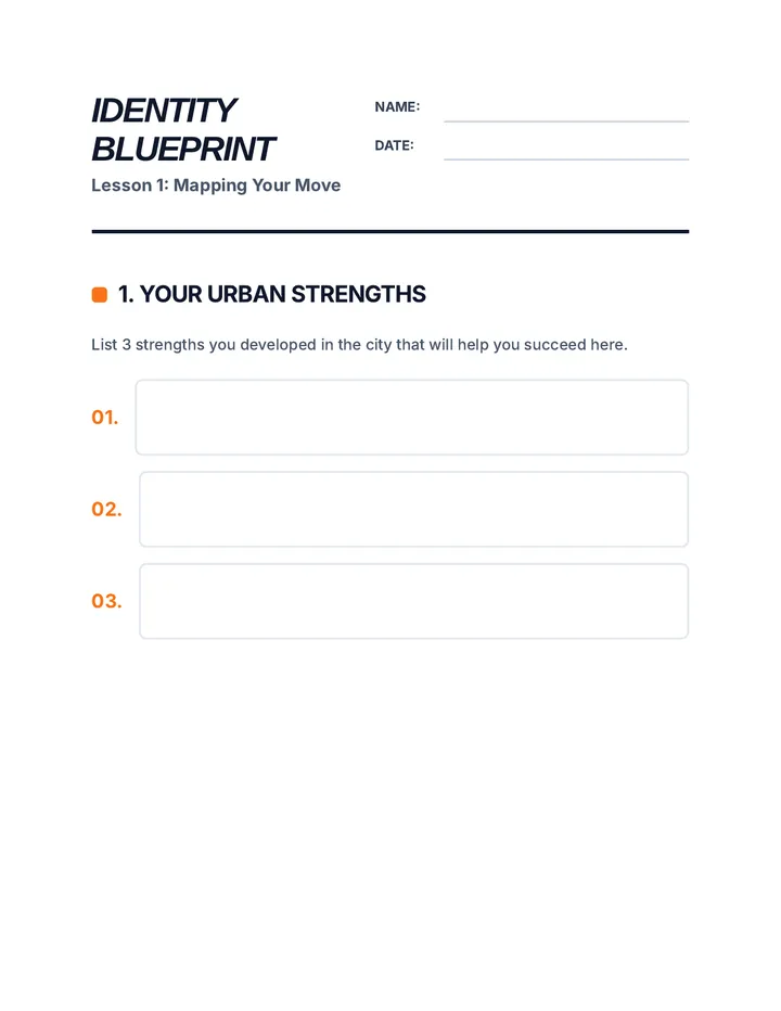 Identity Blueprint Worksheet