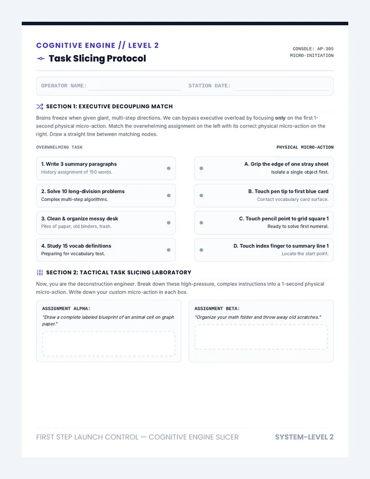 Micro Actions Worksheet