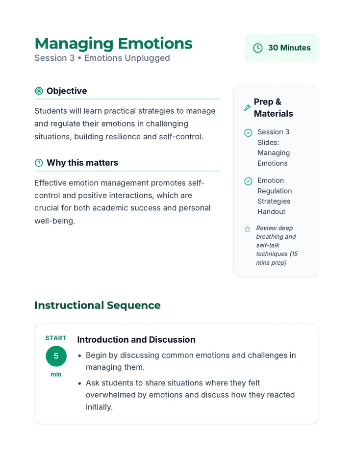 Session 3 Lesson Plan