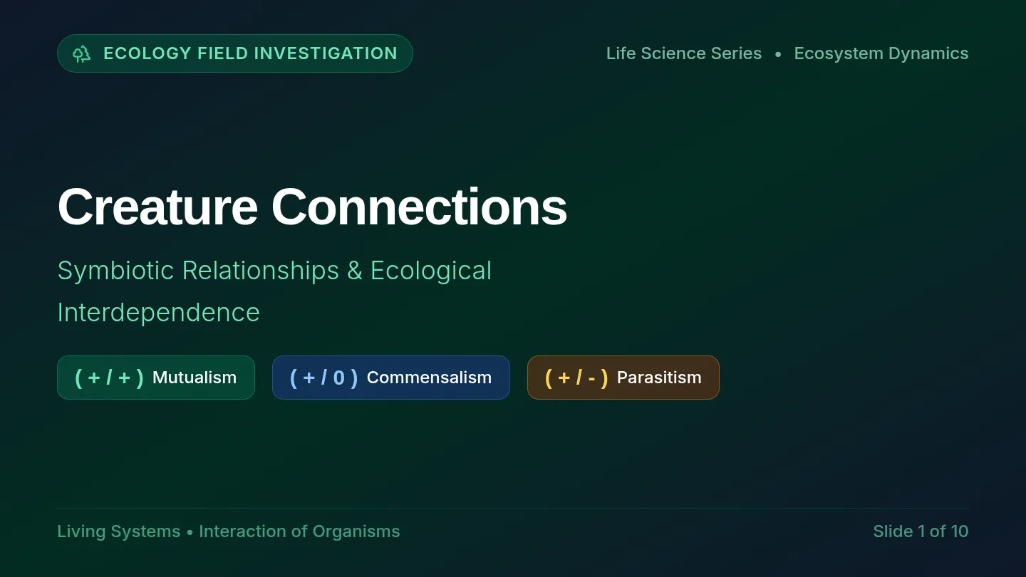 Creature Connections Slides