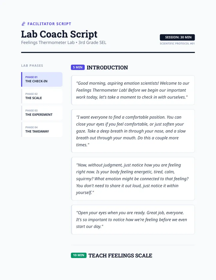 Lab Coach Script