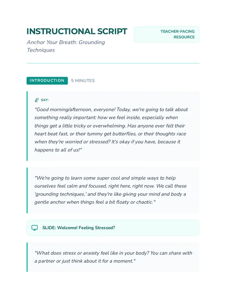 Anchor Your Breath Script