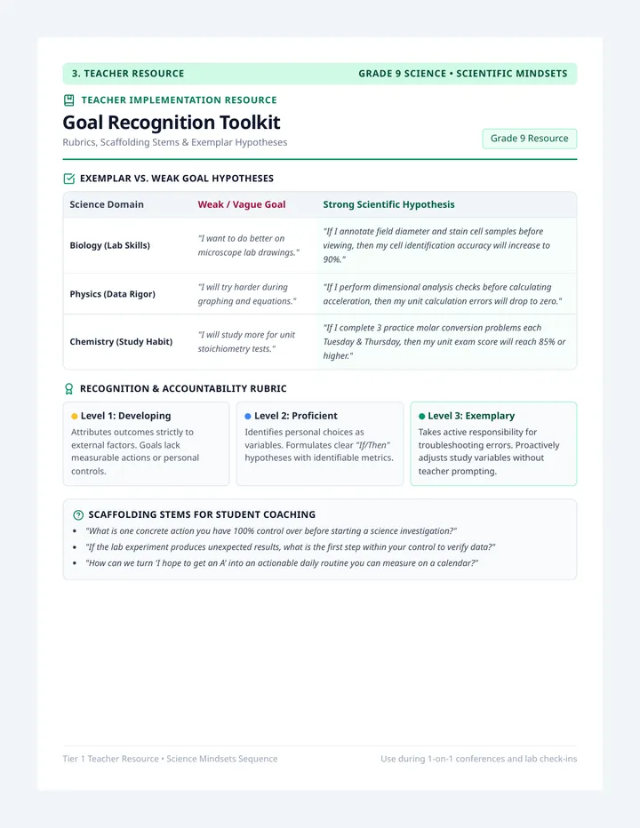 Hypothesis Assessment Resource