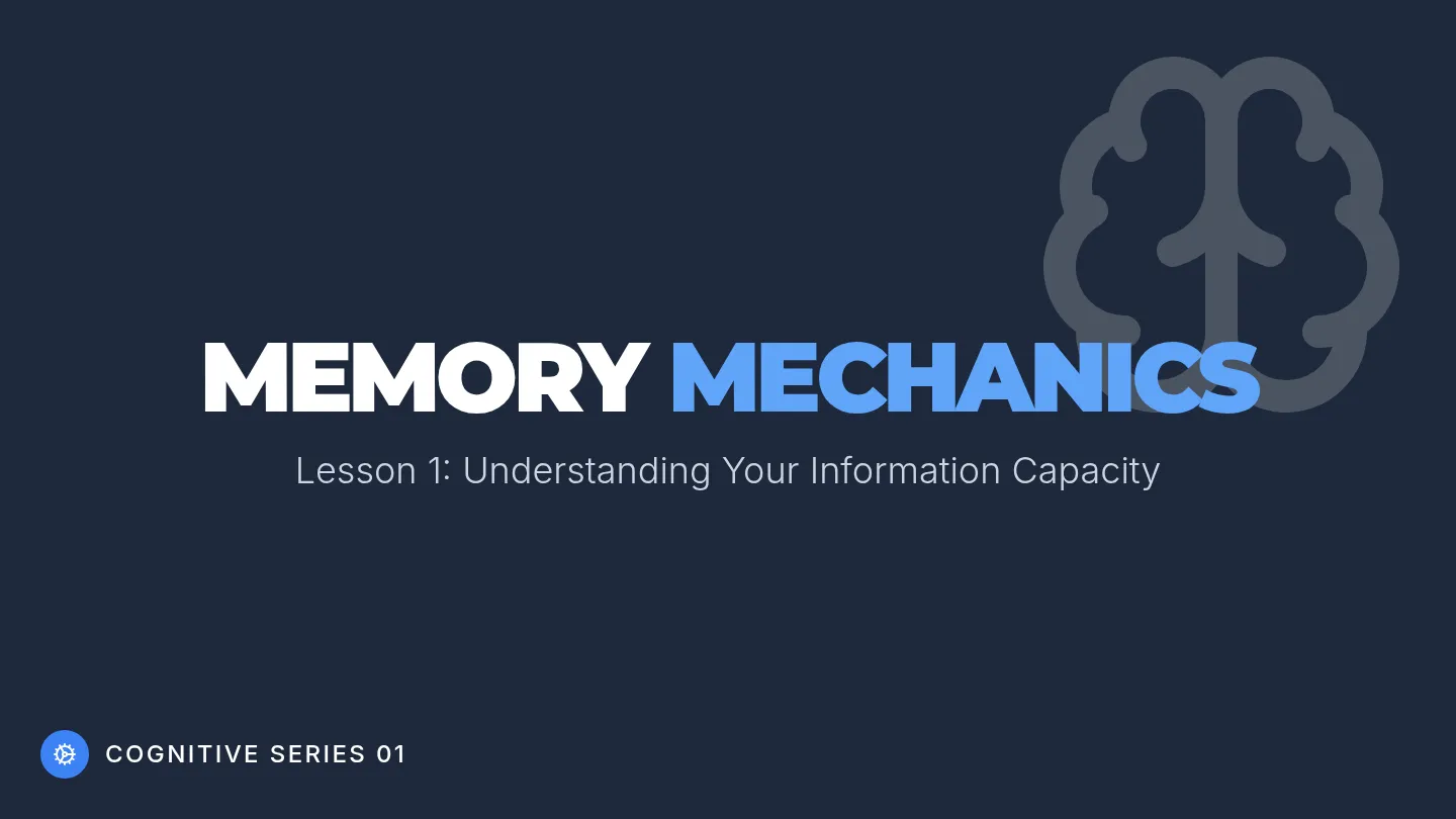 Memory Mechanics Slides