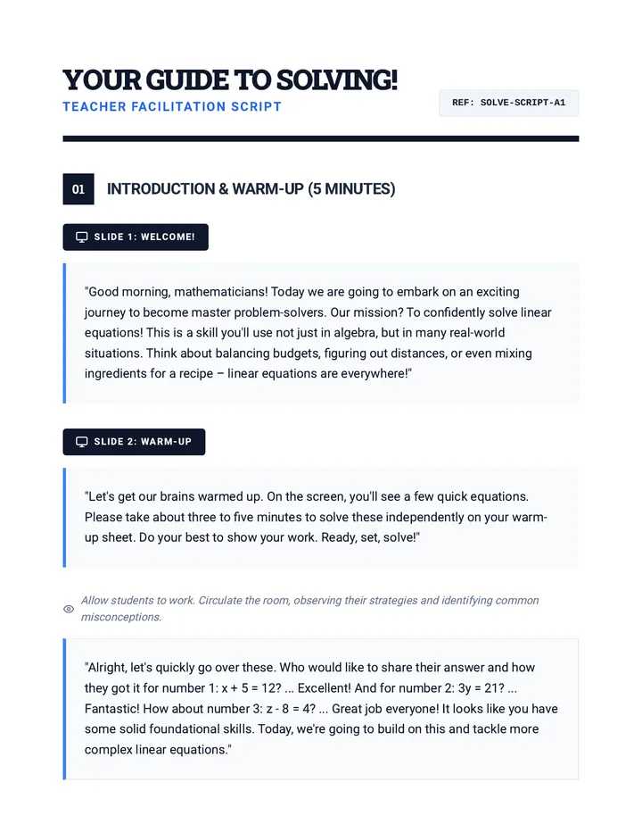 Your Guide to Solving Script