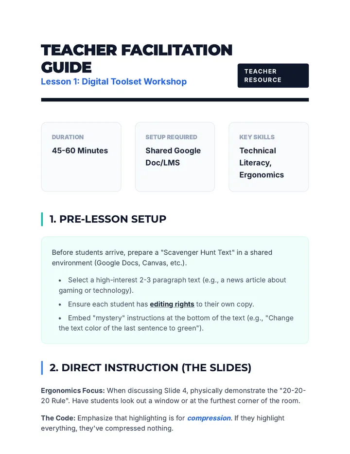 Annotation Toolbox Teacher Guide