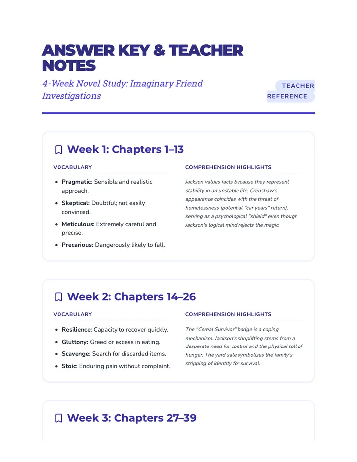 Crenshaw Unit Answer Key