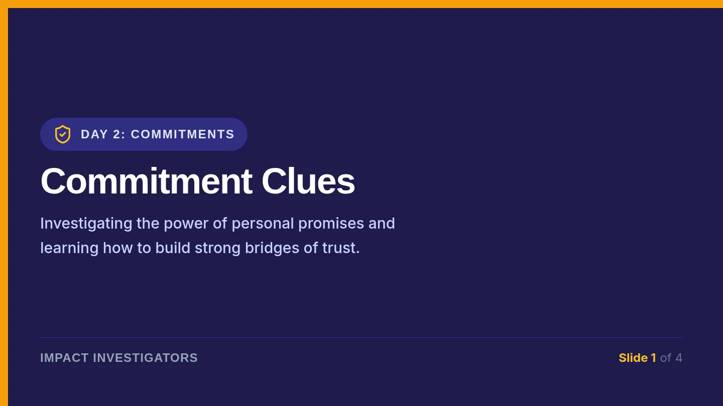 Commitment Clues Slides