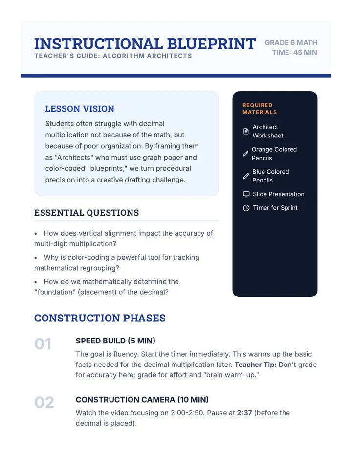 Algorithm Architects Teacher Guide