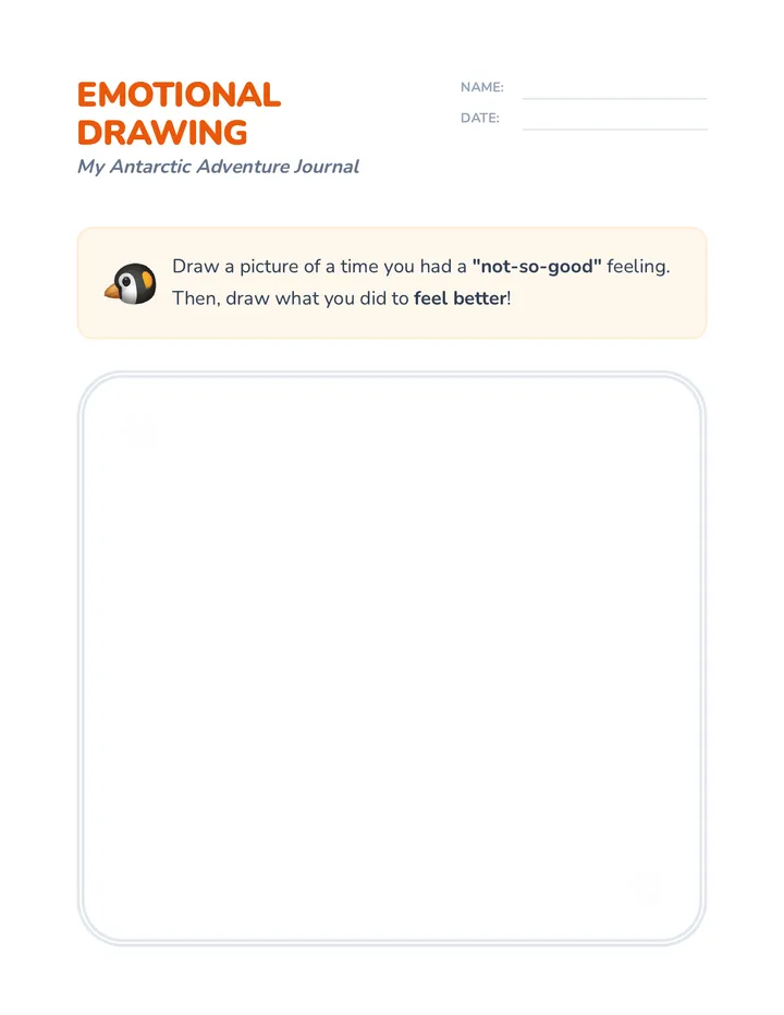 Emotional Drawing Worksheet
