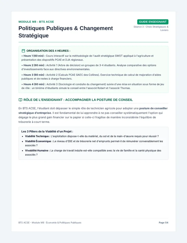 Stratégie Guide Enseignant