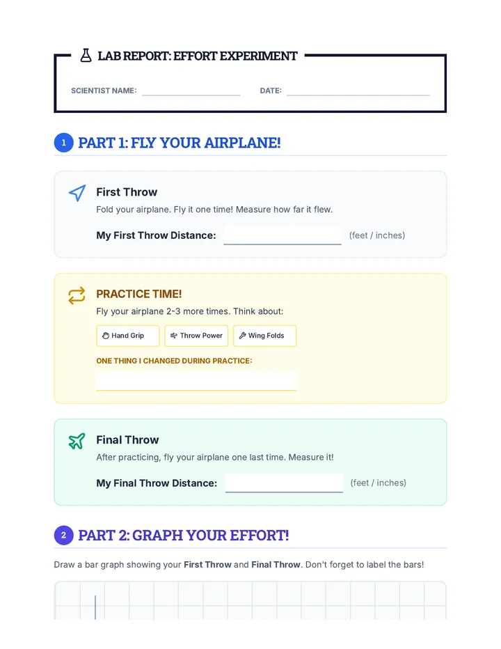 Effort Graph Worksheet