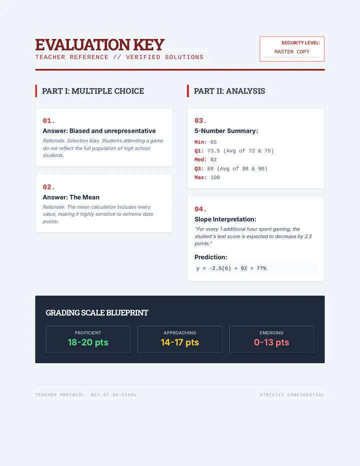 Assessment Key Blueprint Teacher Guide