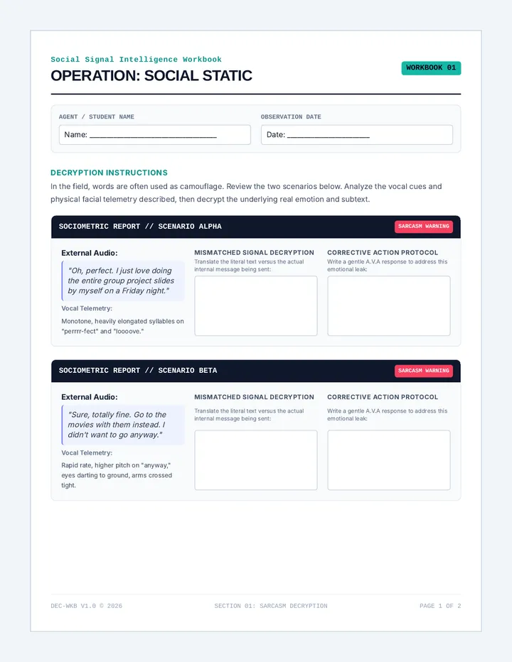 Social Static Workbook