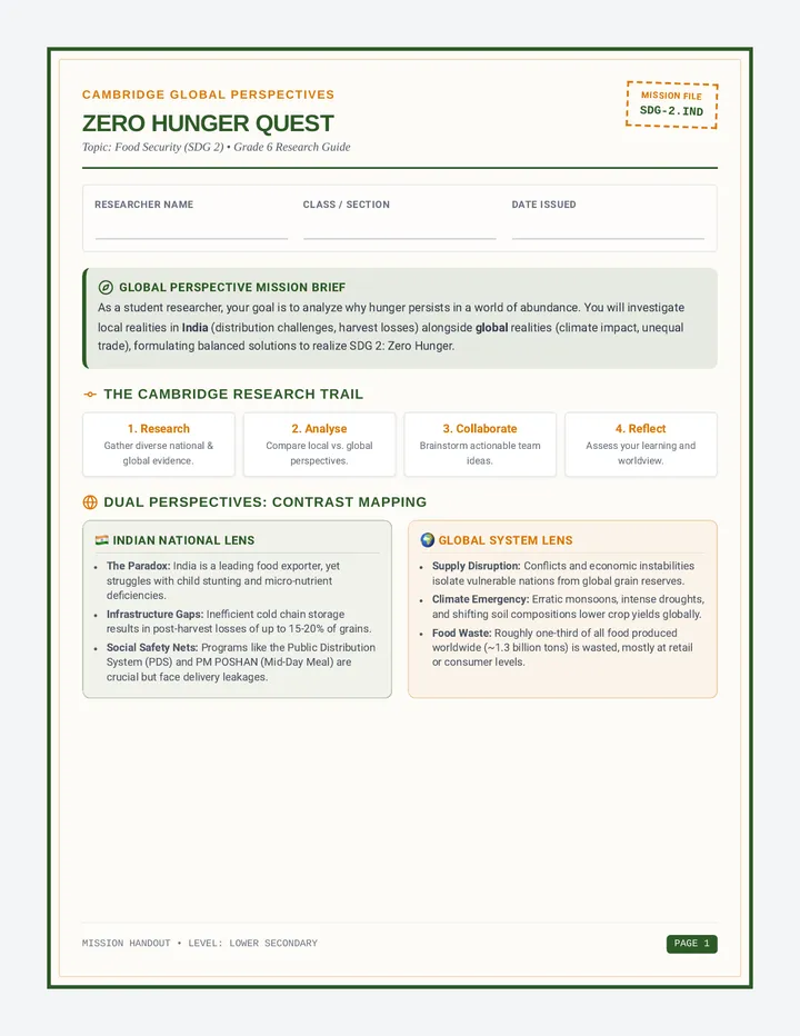 Zero Hunger Guide Workbook