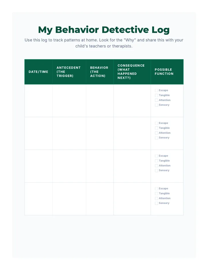 Behavior Basics Visual Aid