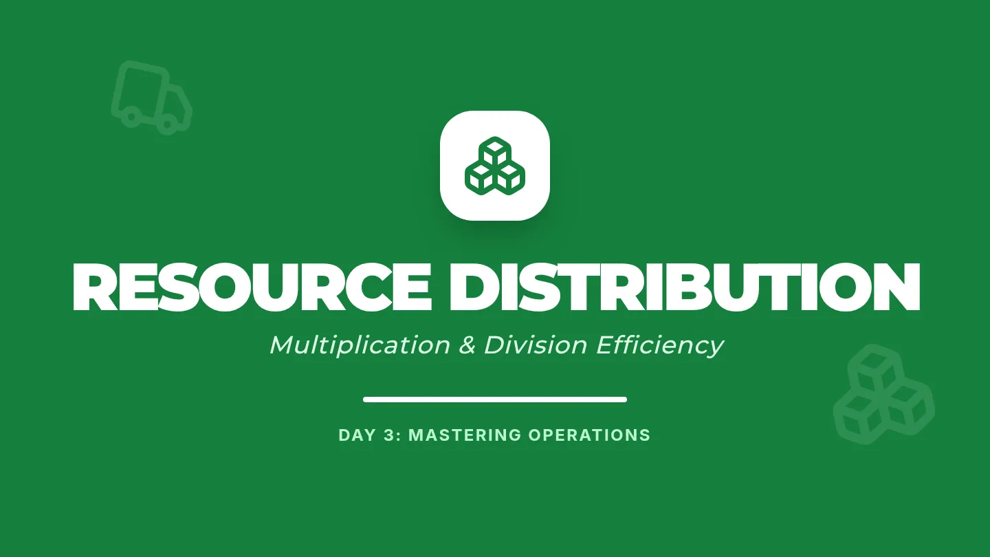 Resource Distribution Slides
