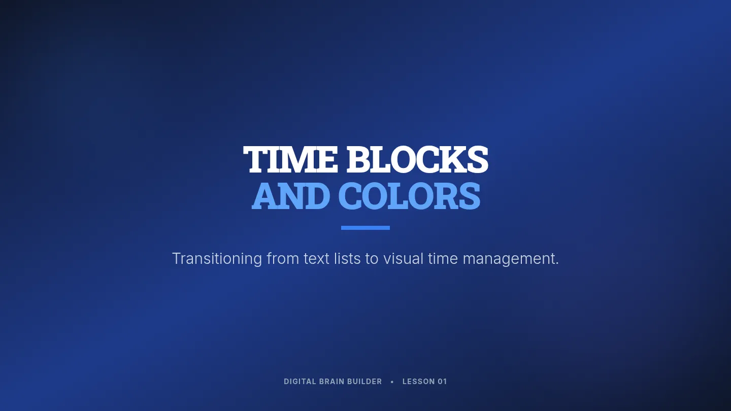 Time Blocks Slides