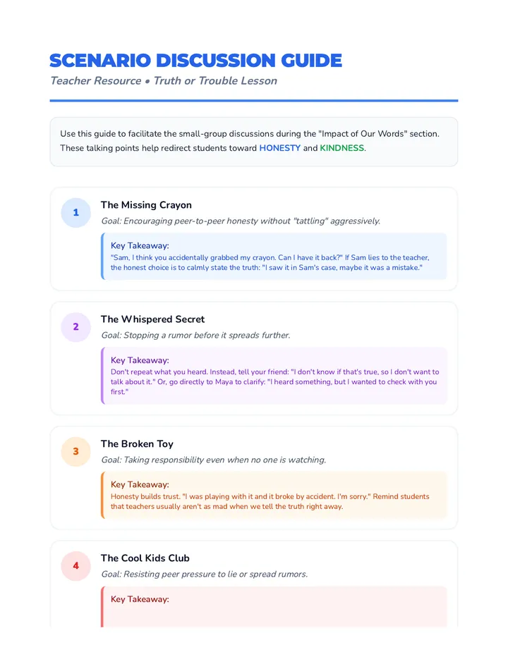 Scenario Discussion Guide