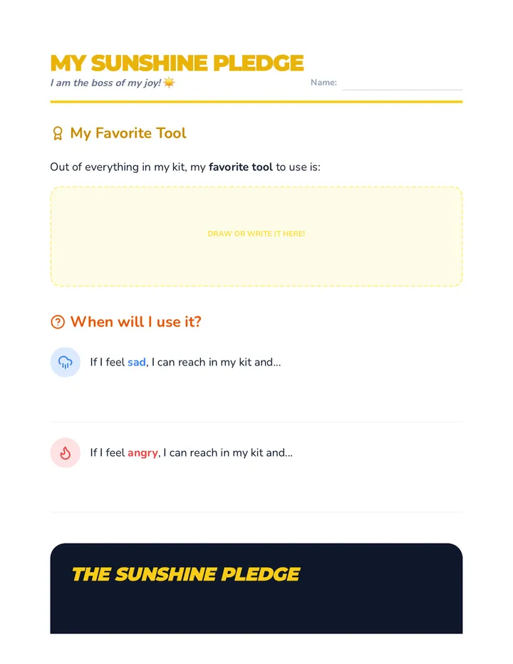Toolkit Reflection Sheet