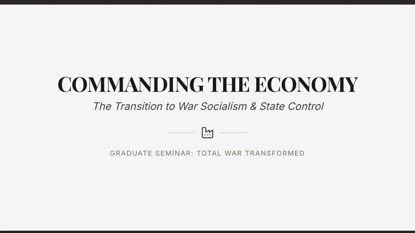 Commanding the Economy Slides