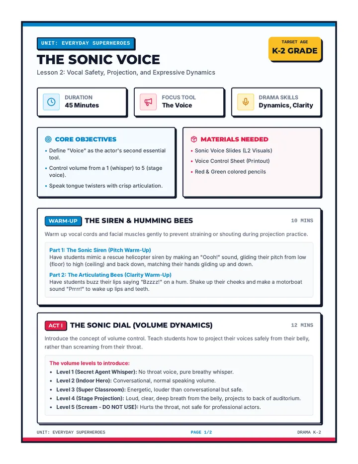 Sonic Voice Teacher Guide