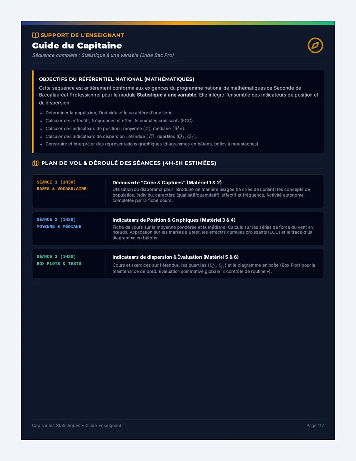 Guide du Capitaine Enseignant